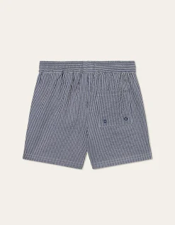 Les Deux Stan Stripe Seersucker Swim Shorts Kids | Kids Bottoms