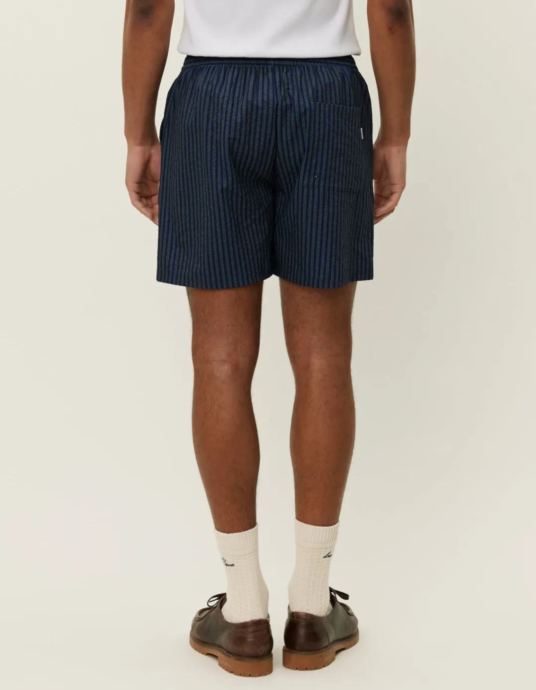 Les Deux Stan Stripe Seersucker Swimshorts | Shorts