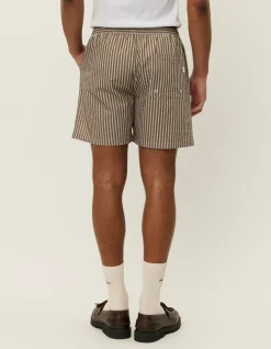Les Deux Stan Stripe Seersucker Swimshorts | Shorts