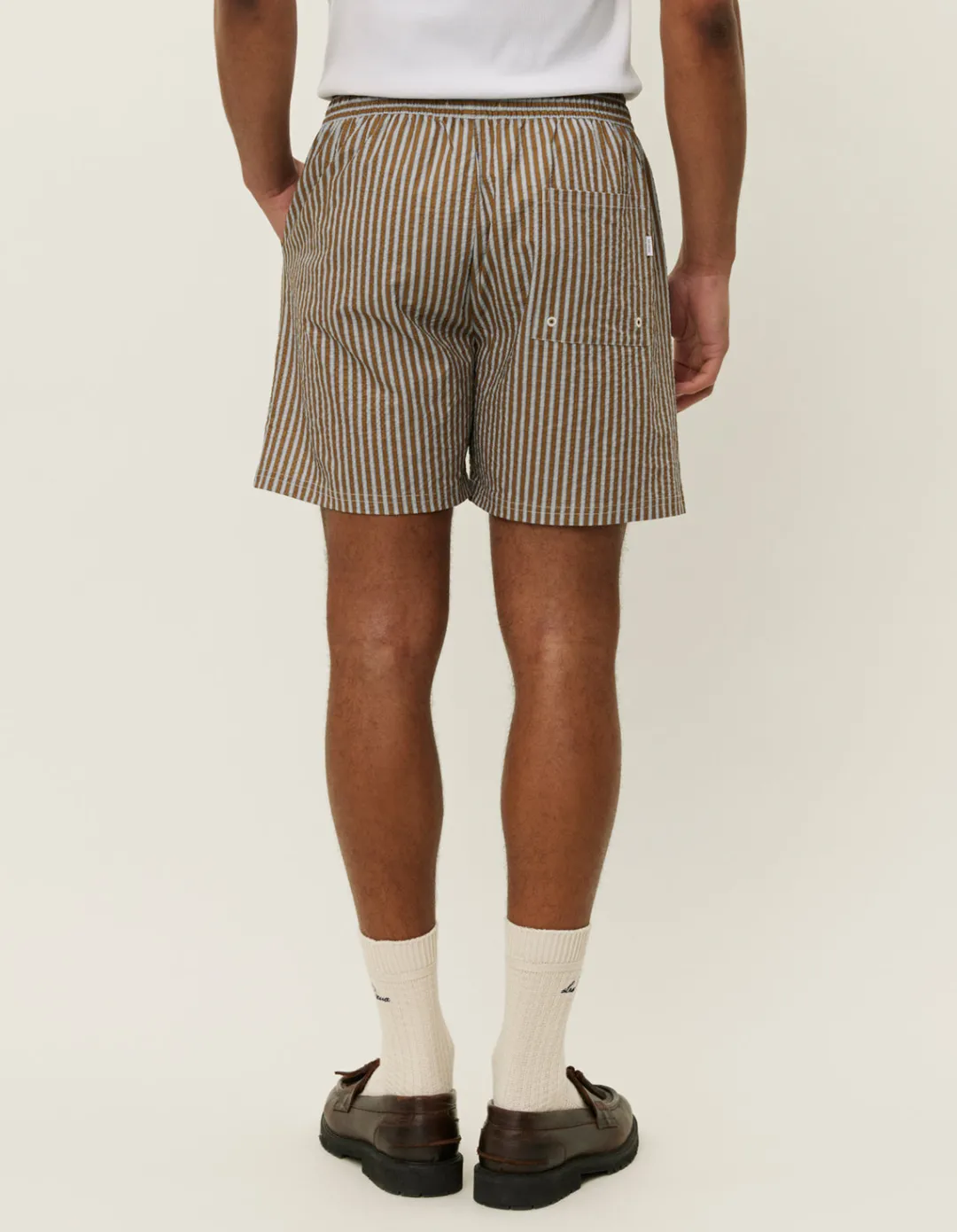 Les Deux Stan Stripe Seersucker Swimshorts | Shorts