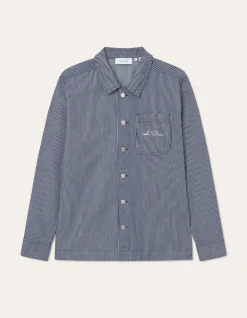 Les Deux Steven Stripe Denim Overshirt | Shirts / Overshirts