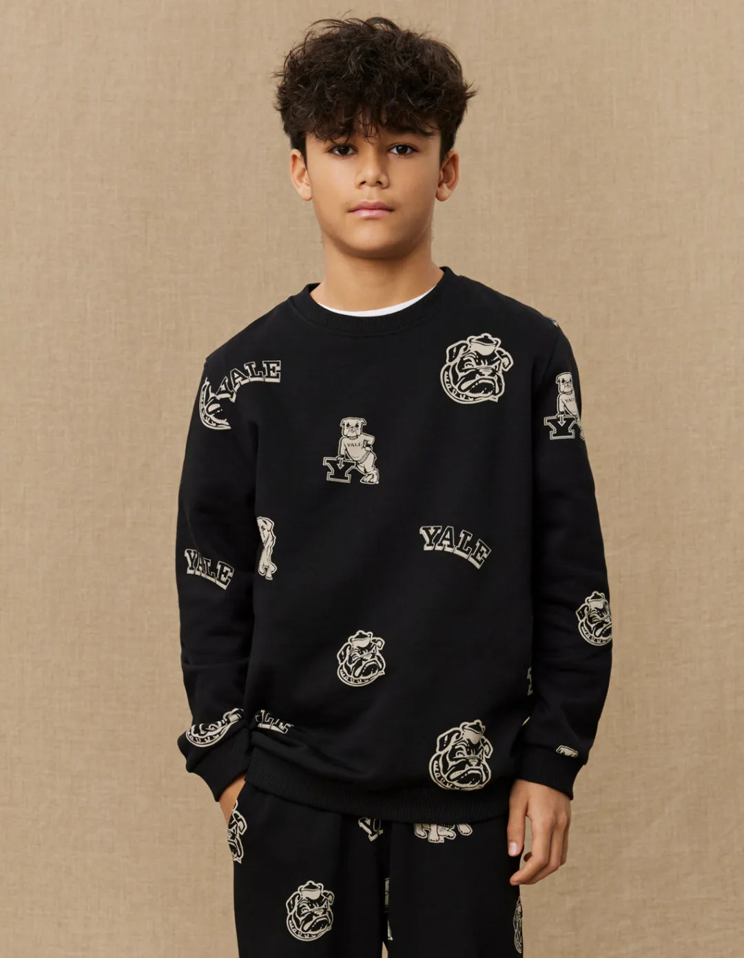 Les Deux Yale AOP Logo Sweatshirt KIDS | Kids Yale