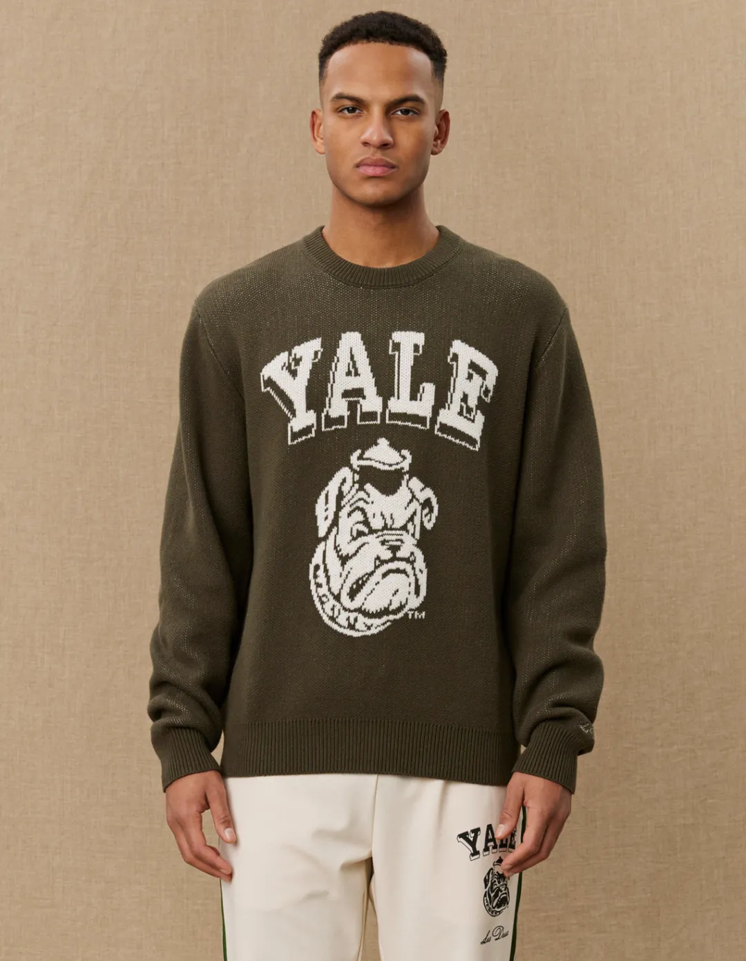 Les Deux Yale Bulldog Round Neck Knit | Knitwear