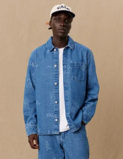 Les Deux Yale Logo Denim Overshirt | Shirts / Overshirts