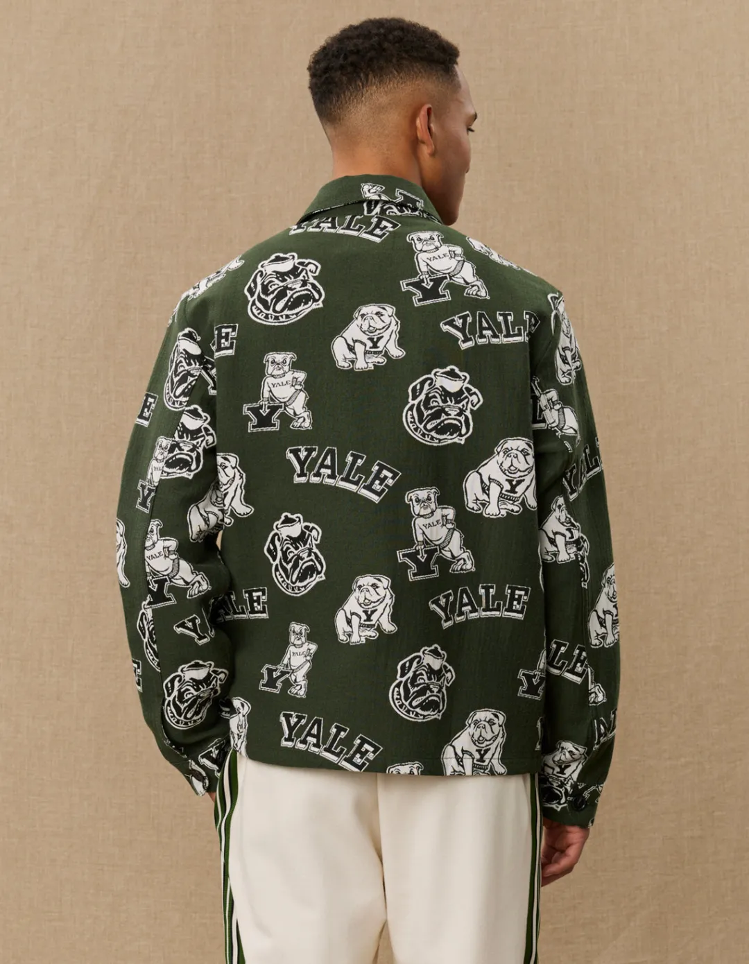 Les Deux Yale Logo Jacquard Overshirt | Shirts / Overshirts