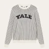 Les Deux Yale Pinstripe Round Neck Knit | Knitwear