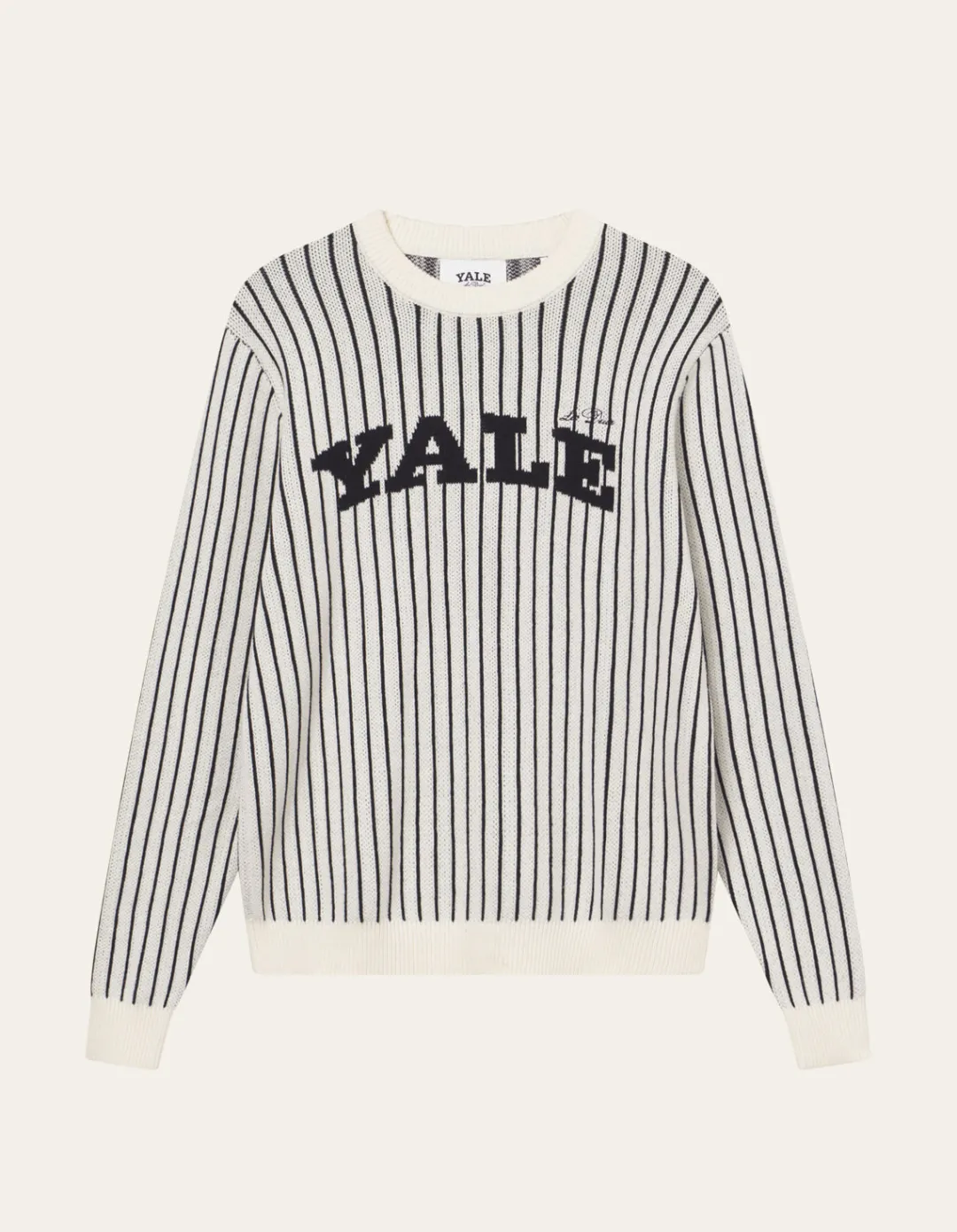 Les Deux Yale Pinstripe Round Neck Knit | Knitwear