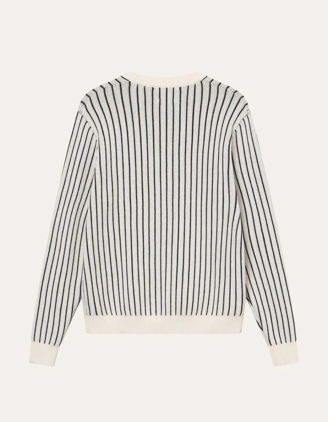 Les Deux Yale Pinstripe Round Neck Knit | Knitwear
