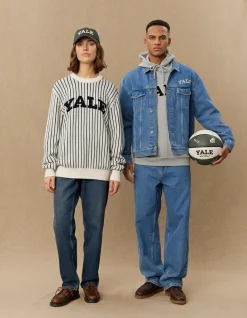 Les Deux Yale Pinstripe Round Neck Knit | Knitwear