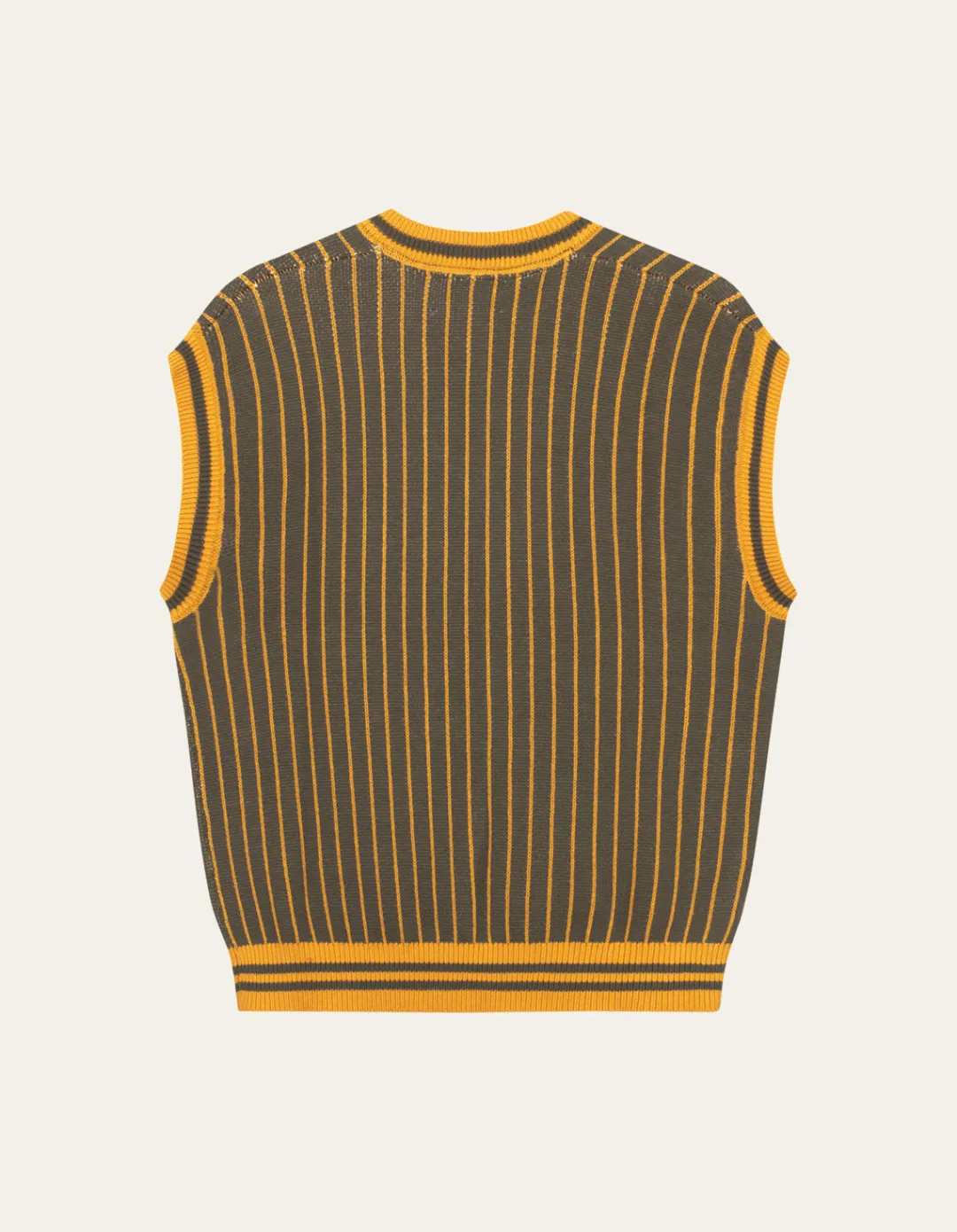 Les Deux Yale Pinstripe V-Neck Knit Vest | Knitwear