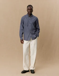 Les Deux Yale Satin Jacquard Shirt | Shirts / Overshirts