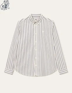 Les Deux Yale Stripe Poplin Shirt | Shirts / Overshirts