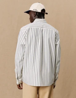 Les Deux Yale Stripe Poplin Shirt | Shirts / Overshirts
