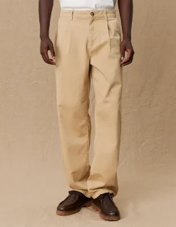 Les Deux Yale Wide Pleated Chino Pant | Pants