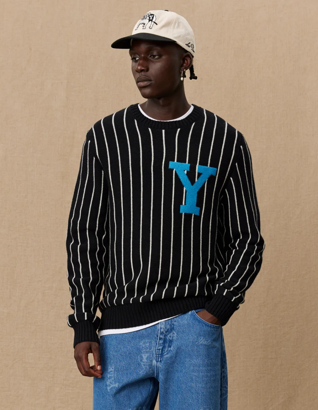 Les Deux Yale Y Pinstripe Knit | Knitwear